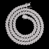 GL 8mm 5A+ Diamond lced Men's Hip Hop Jewelry Rope Chain